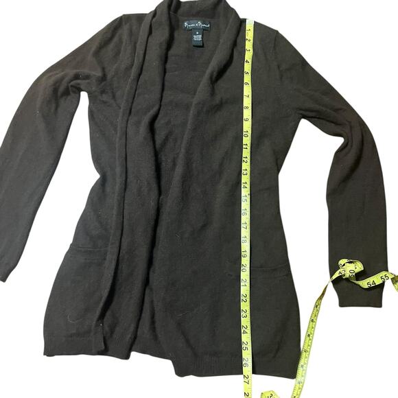 Mercer & Madison Cozy Brown Angora Rabbit Blend Open Cardigan Size Medium - Picture 5 of 5